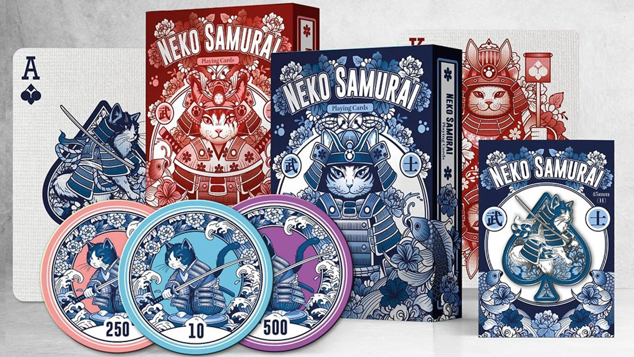 Neko Samurai Playing Cards