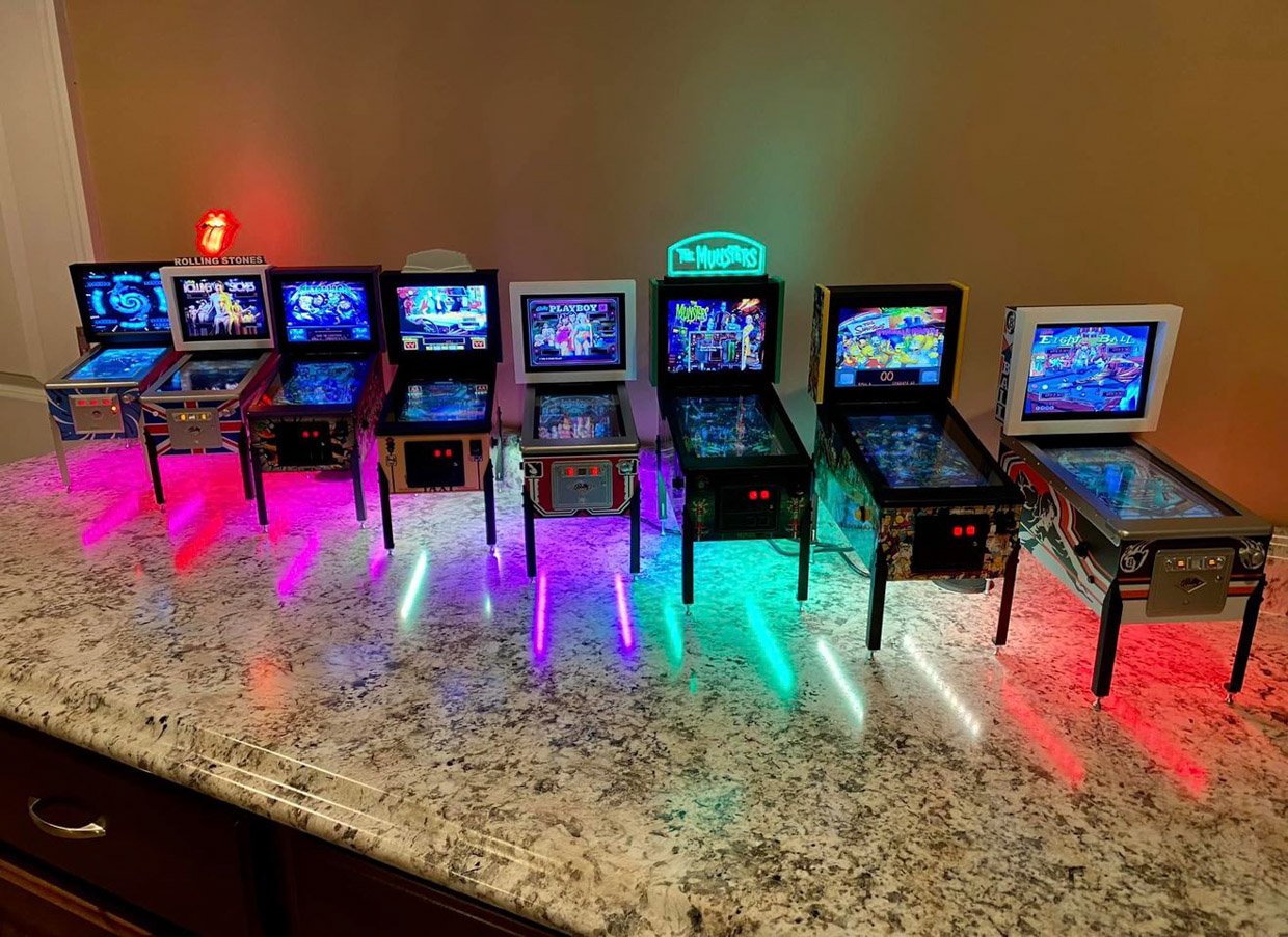 Miniature Virtual Pinball Machines