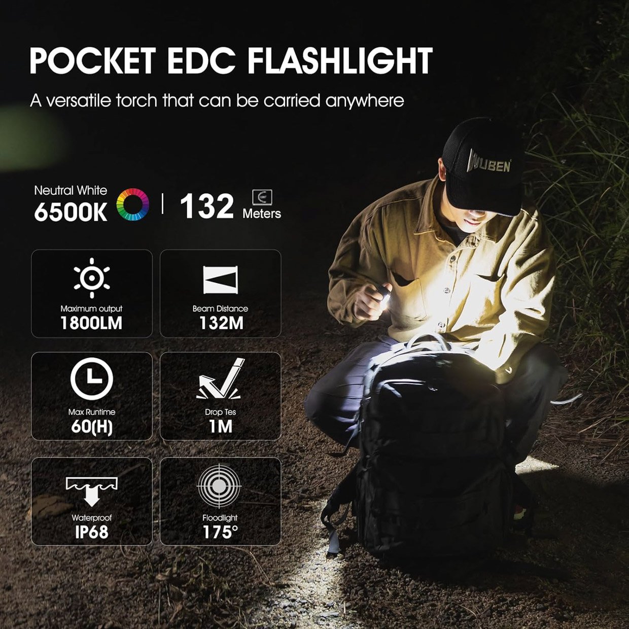 WUBEN E7 Pocket Flashlight