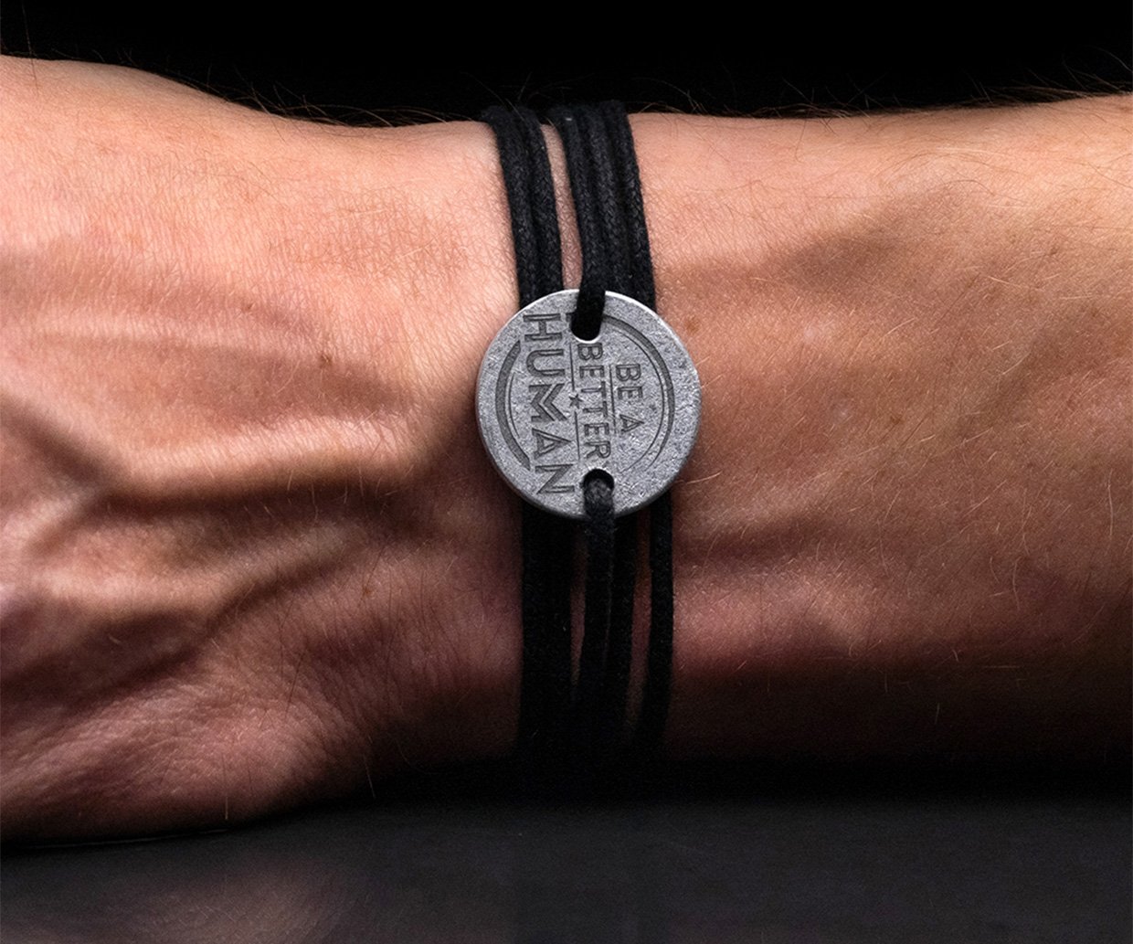 Be a Better Human Coin Wrap Bracelet