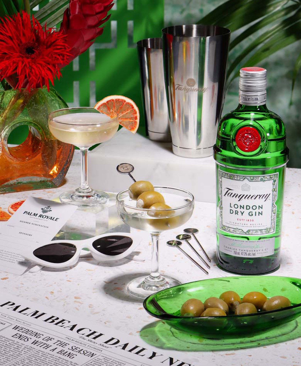 Cocktail Courier x Palm Royale Tanqueray Martini Kit