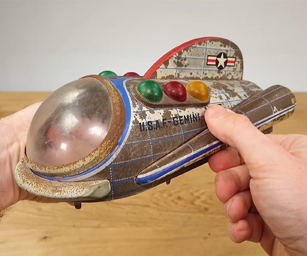 Restoring a 1960s Spaceship Toy
