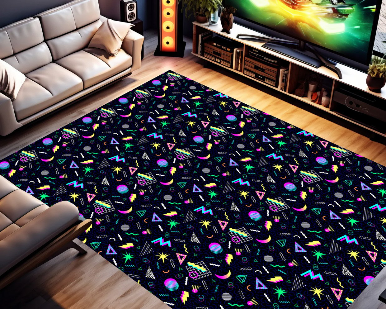 Retro Game Room Carpets