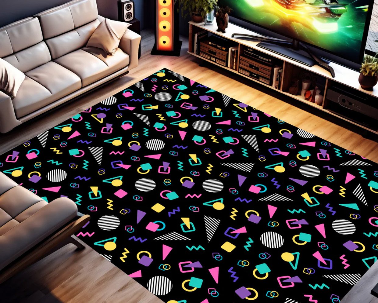 Retro Game Room Carpets