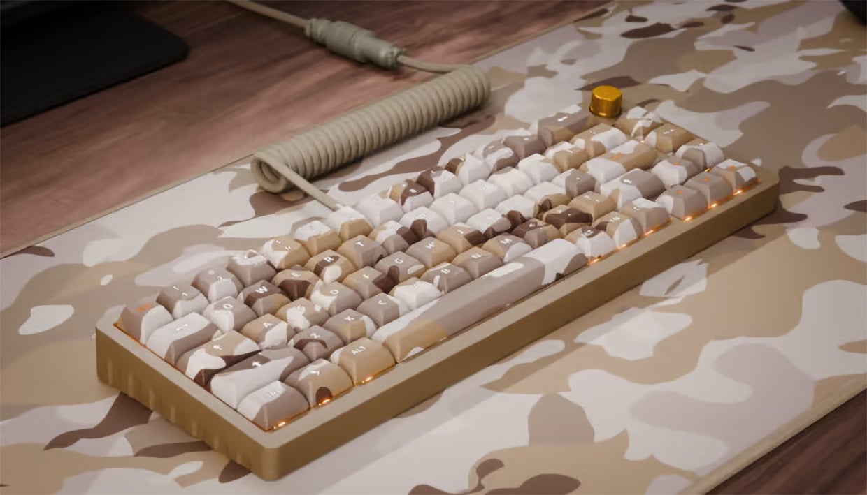 DeltaForce 65: Full Metal Kamo Mechanical Keyboard