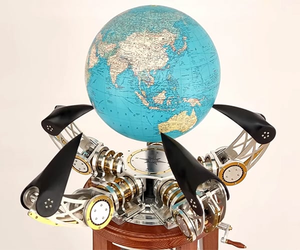 Globe-Spinning Automaton