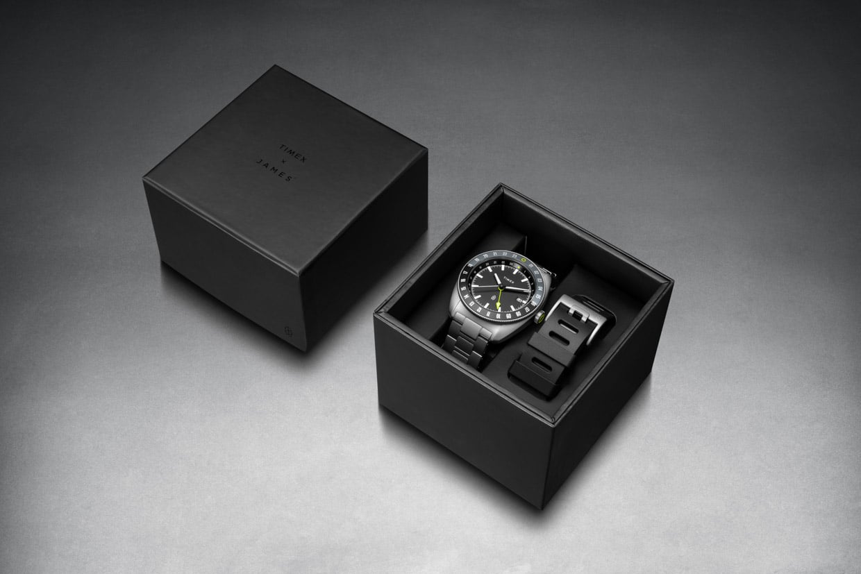 James Brand x TIMEX Titanium GMT Watch