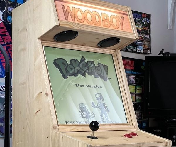 WoodBoy Custom Game Boy Arcade Machine