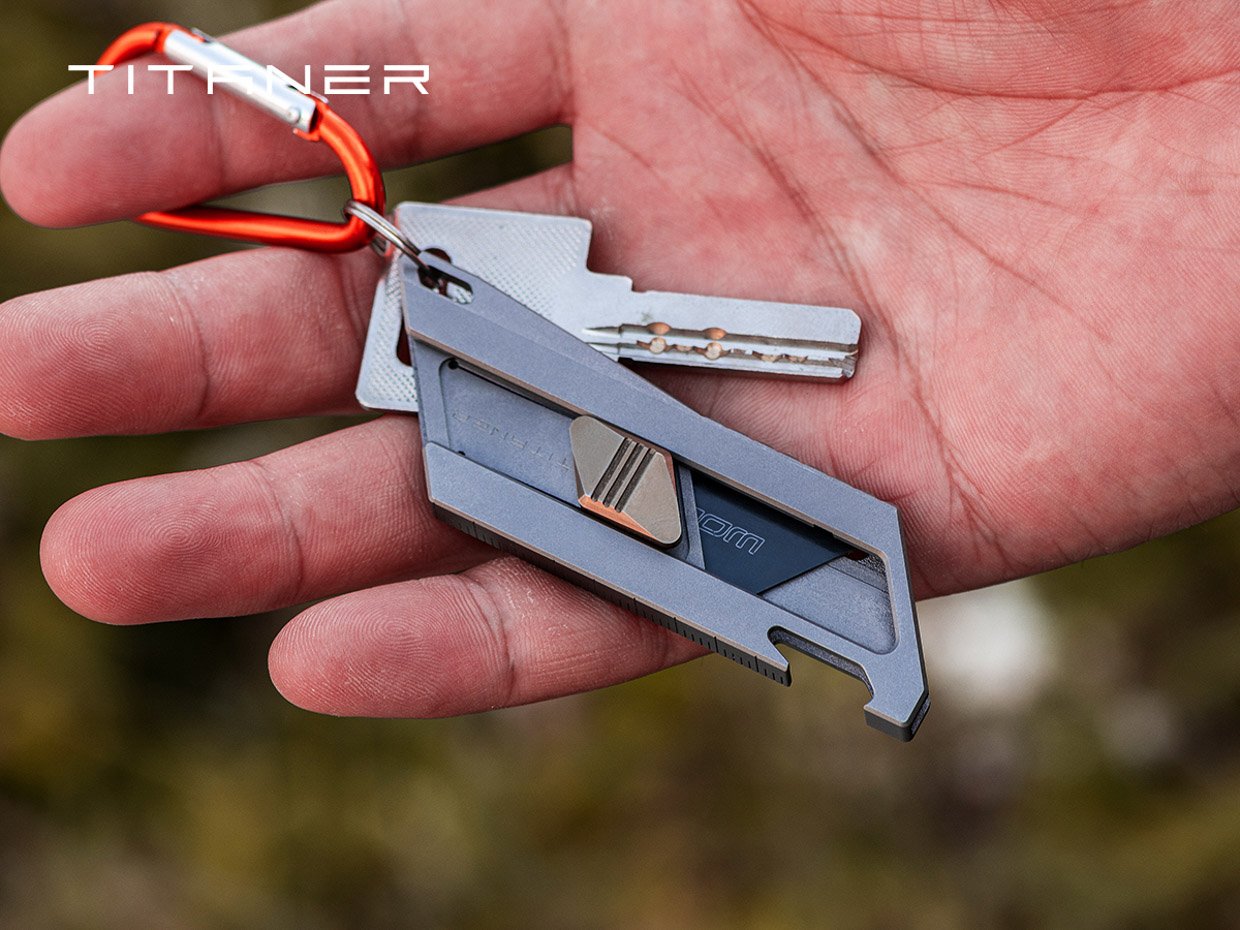 Titaner Retractable Mini Titanium EDC Utility Knife