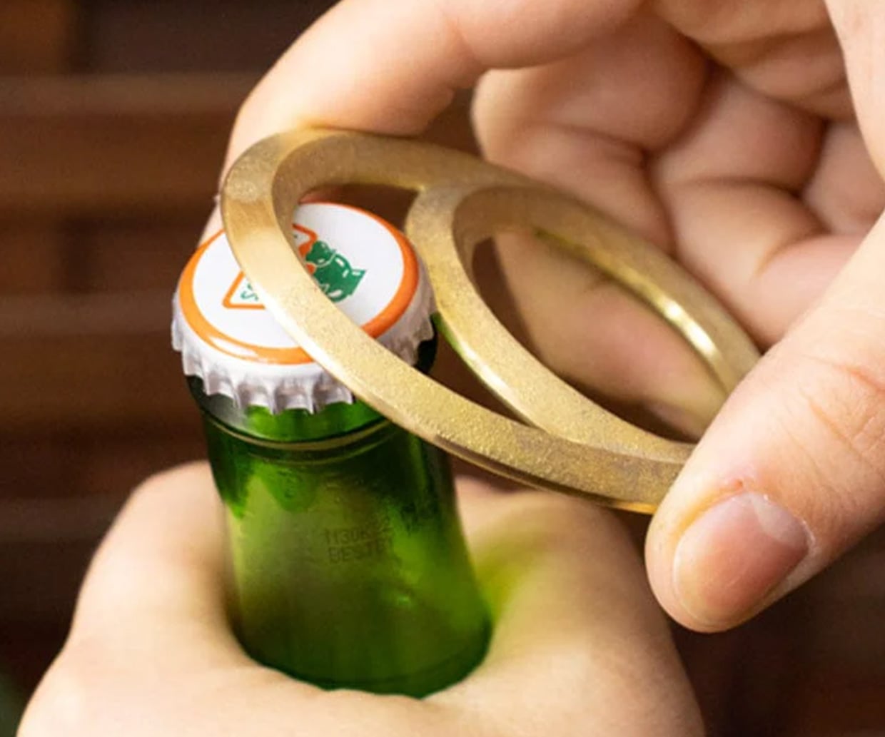 Nisshoku Eclipse Brass Bottle Opener | Kitchen & Table | Dar Gitane