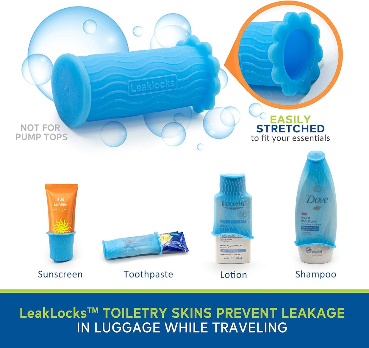 LeakLocks Toiletry Skins
