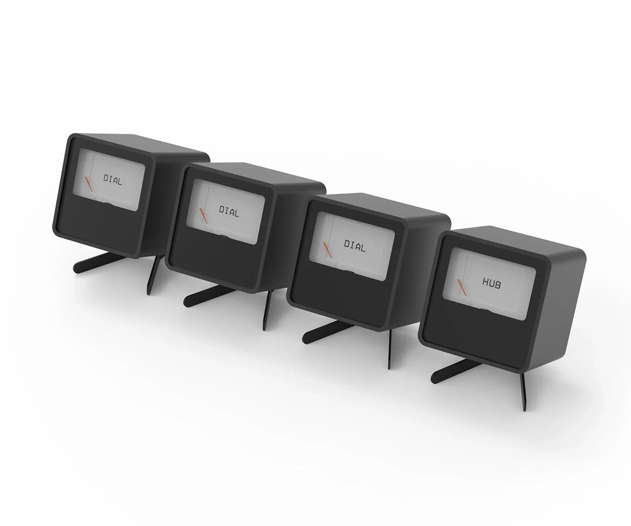 These Minimalist Analog Dials Use E-Ink to Display Info from