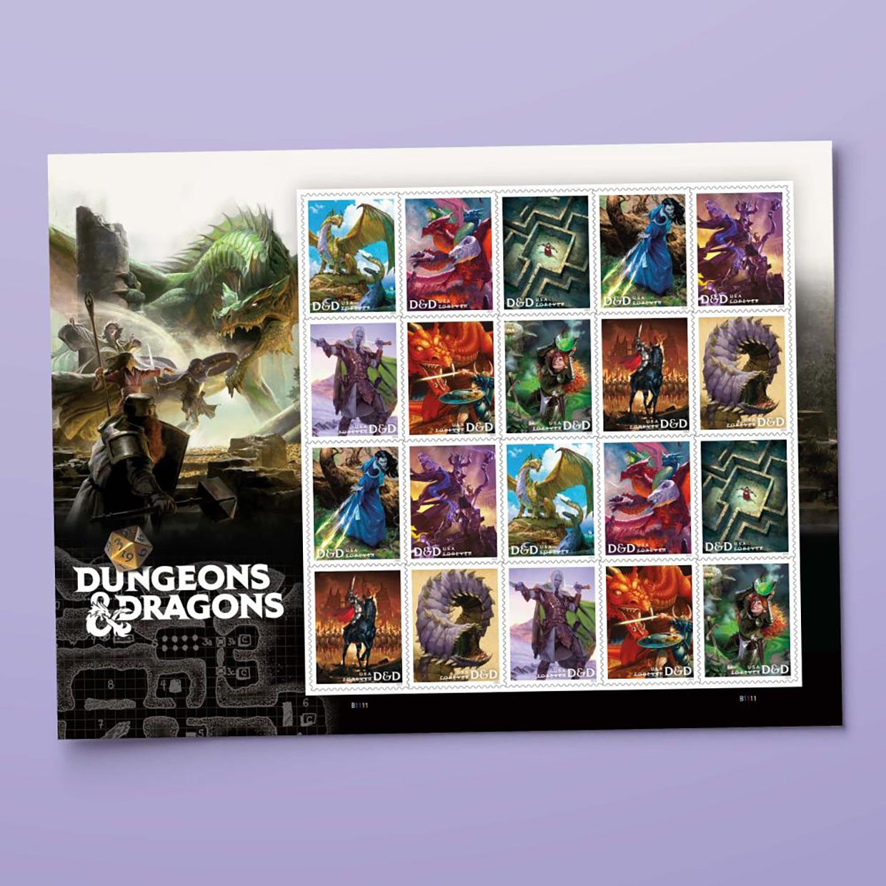 USPS Dungeons & Dragons Forever Stamps