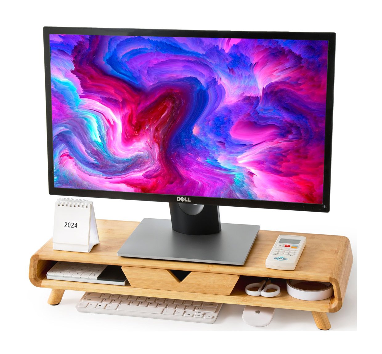 Homerays Bamboo Monitor Riser