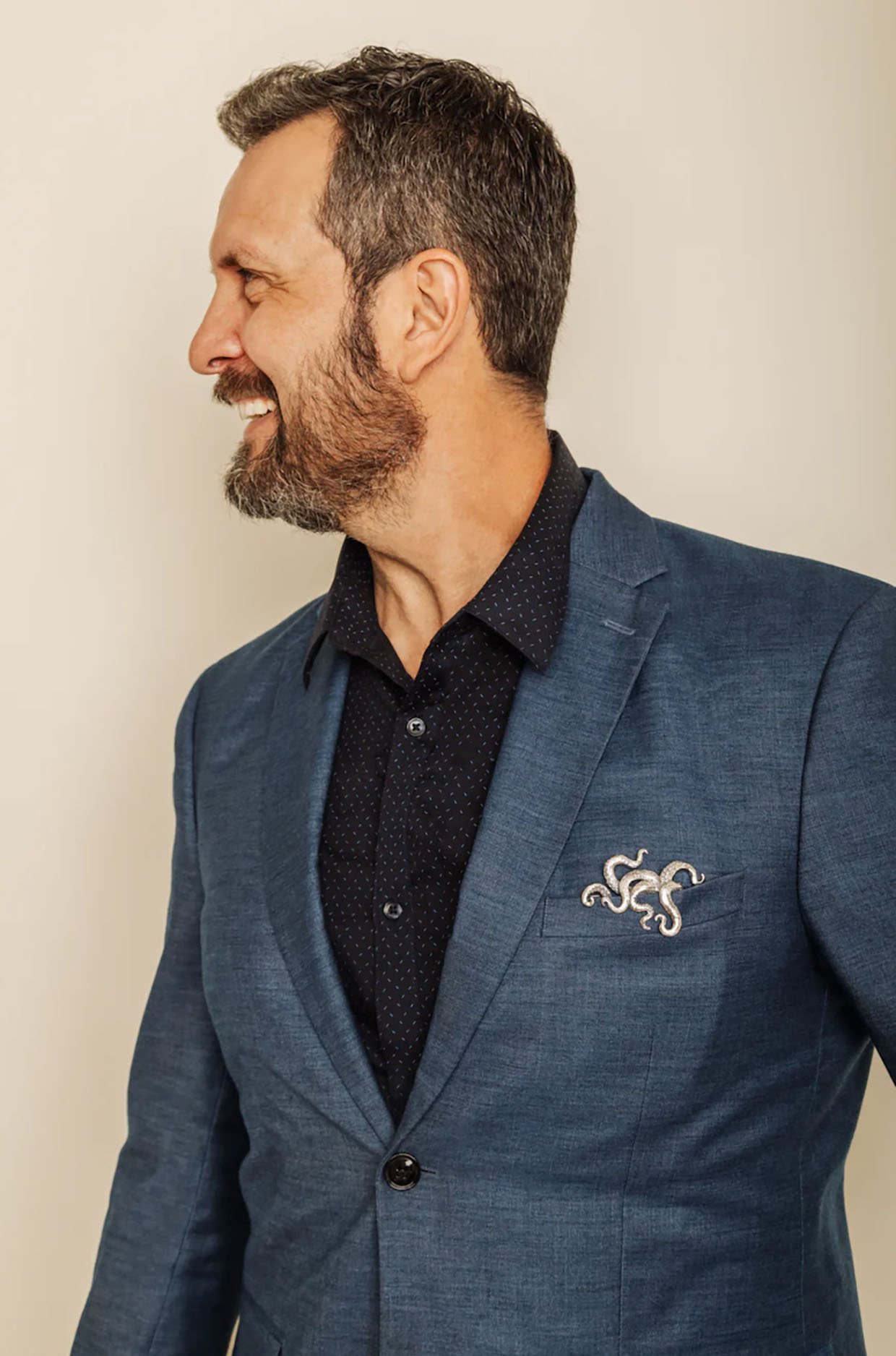 Jose Balli Silver Pocket Squares