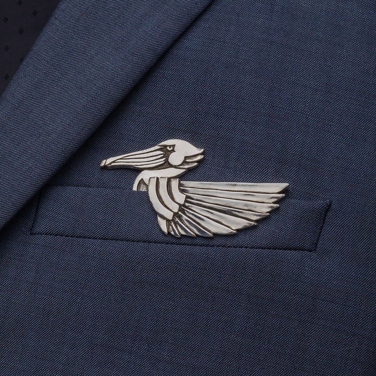 Jose Balli Silver Pocket Squares