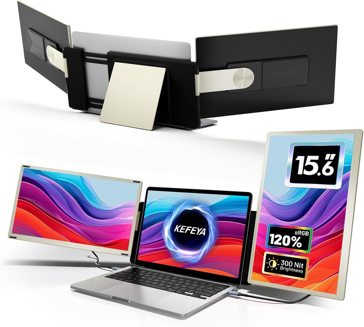 Kefeya Dual Adjustable Laptop Monitors