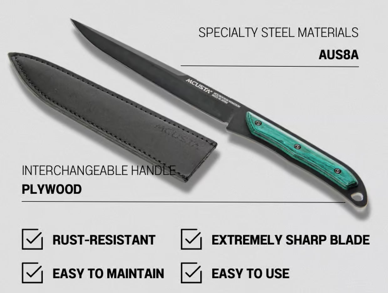 MCUSTA Black Kitchen Knife