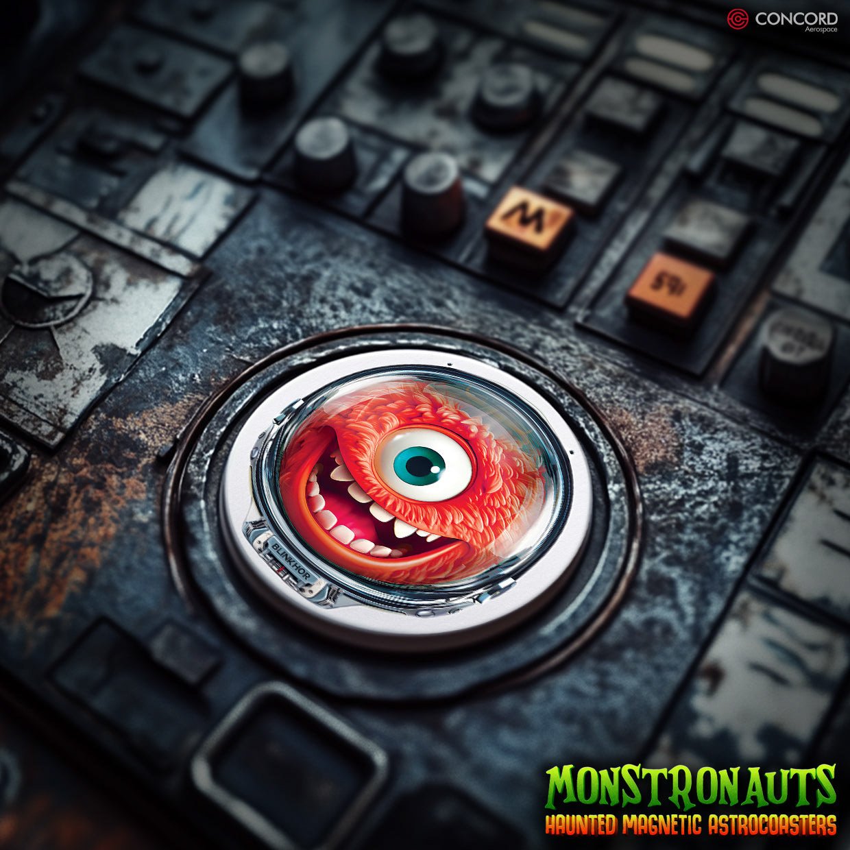 Monstronauts Ceramic/Magnetic Coasters
