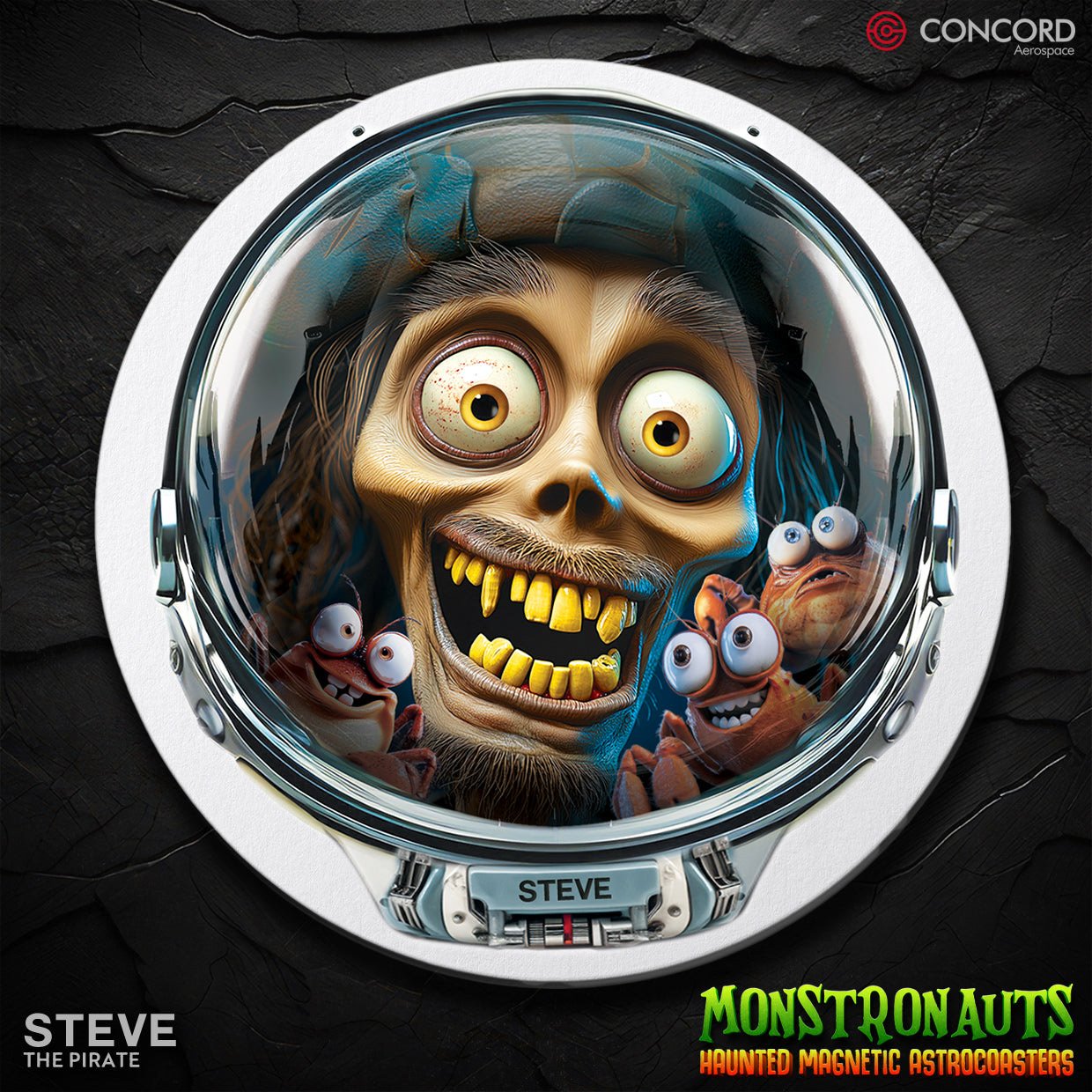Monstronauts Ceramic/Magnetic Coasters