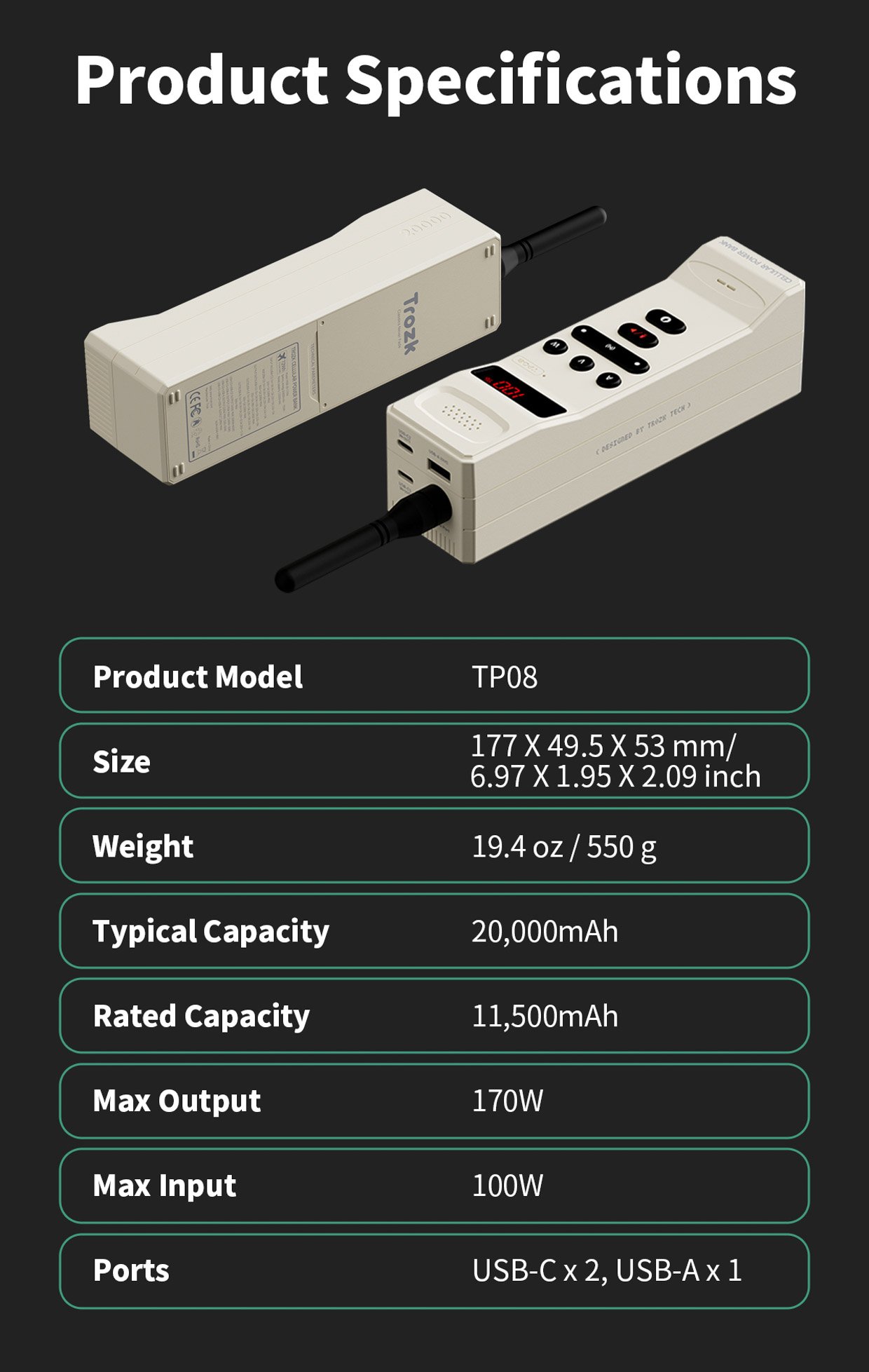 Trozk RetroTalk Power Bank