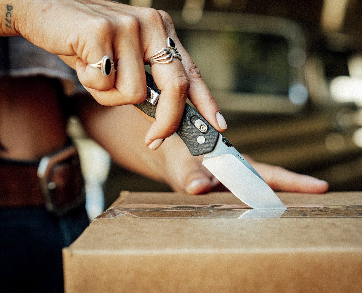The James Brand The Carter Carbon Fiber Knife