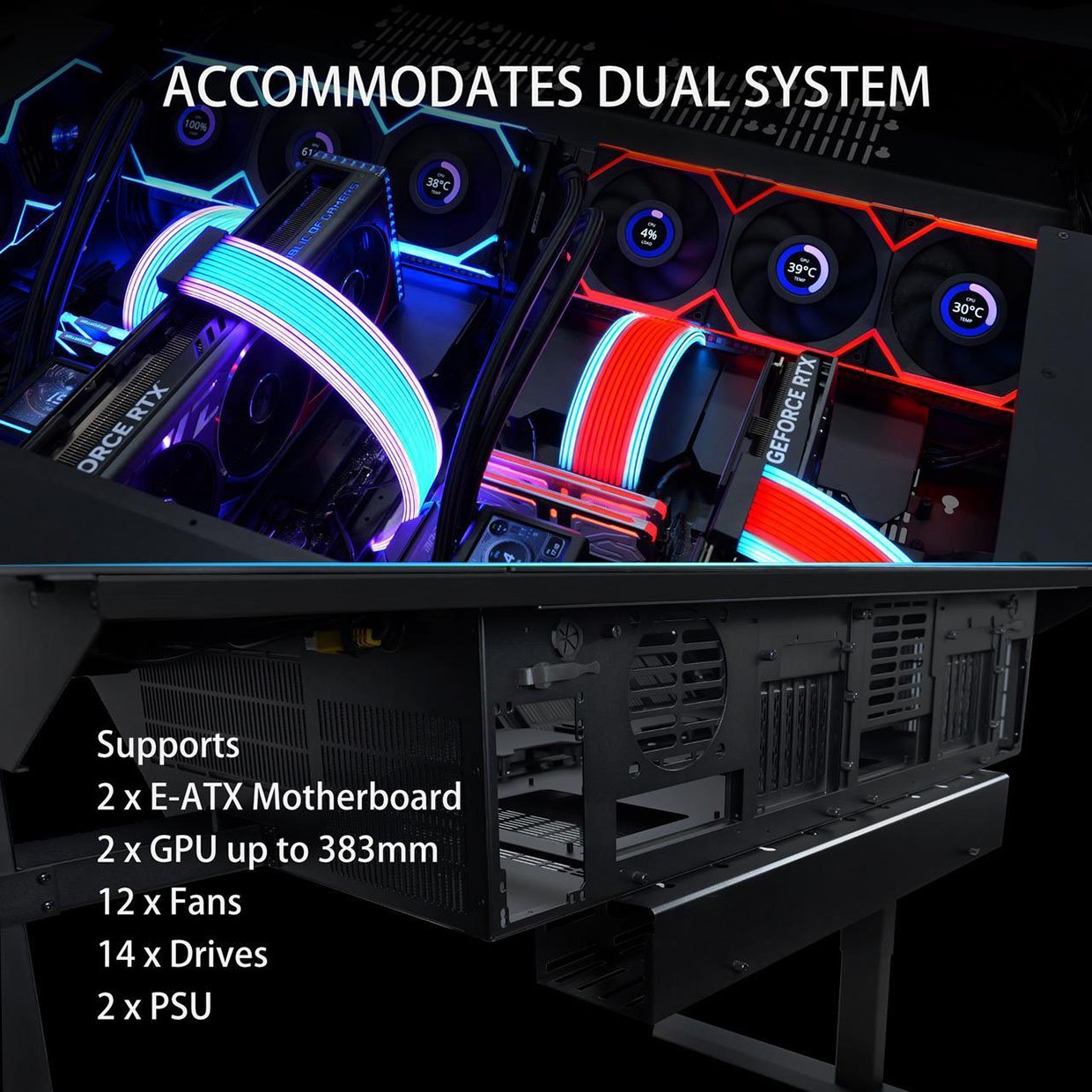 Lian Li's New Standing Desk PC Case Has Room for Two Gaming PCs