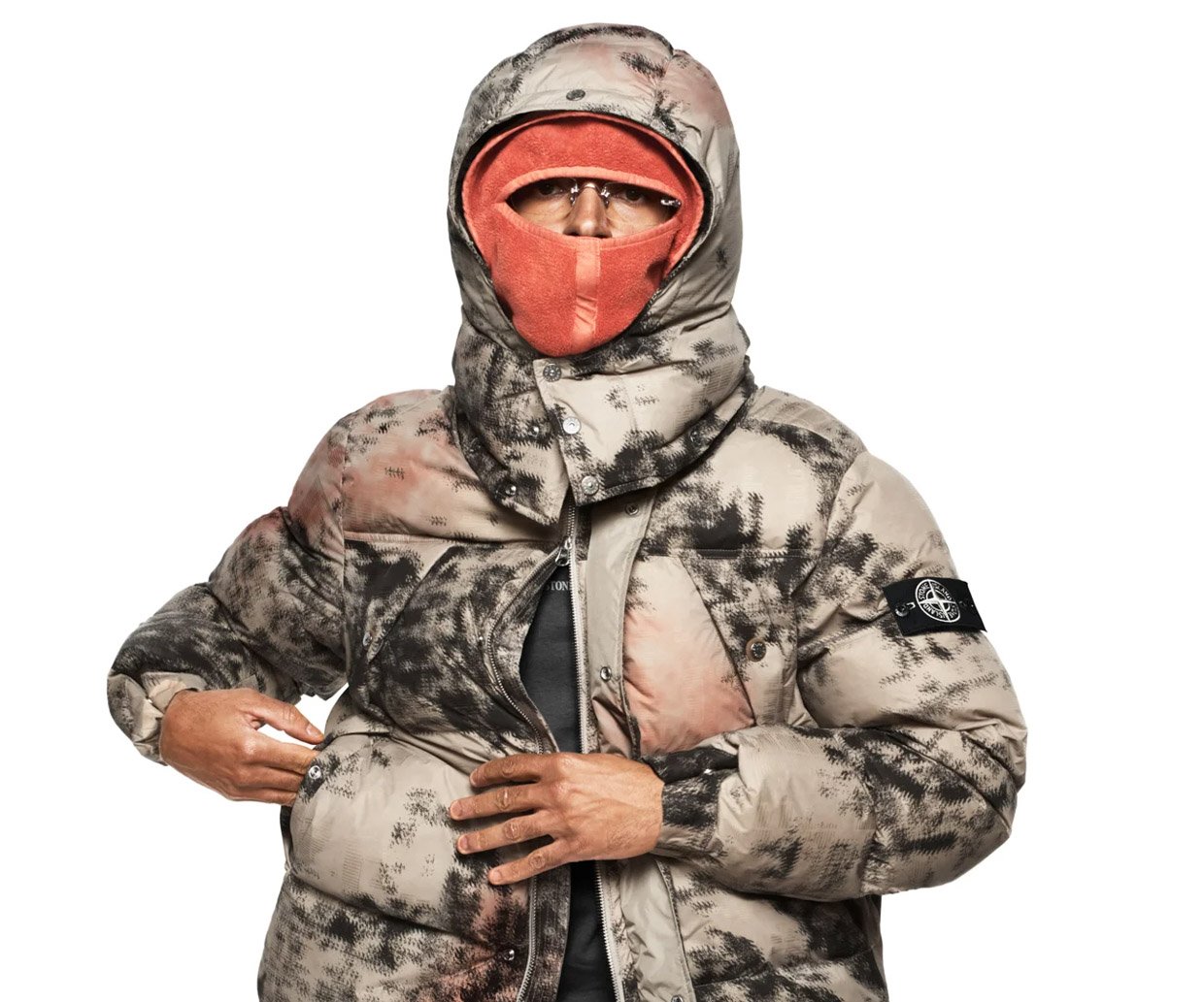 Stone Island Earth Mapping Camouflage Ice Jacket