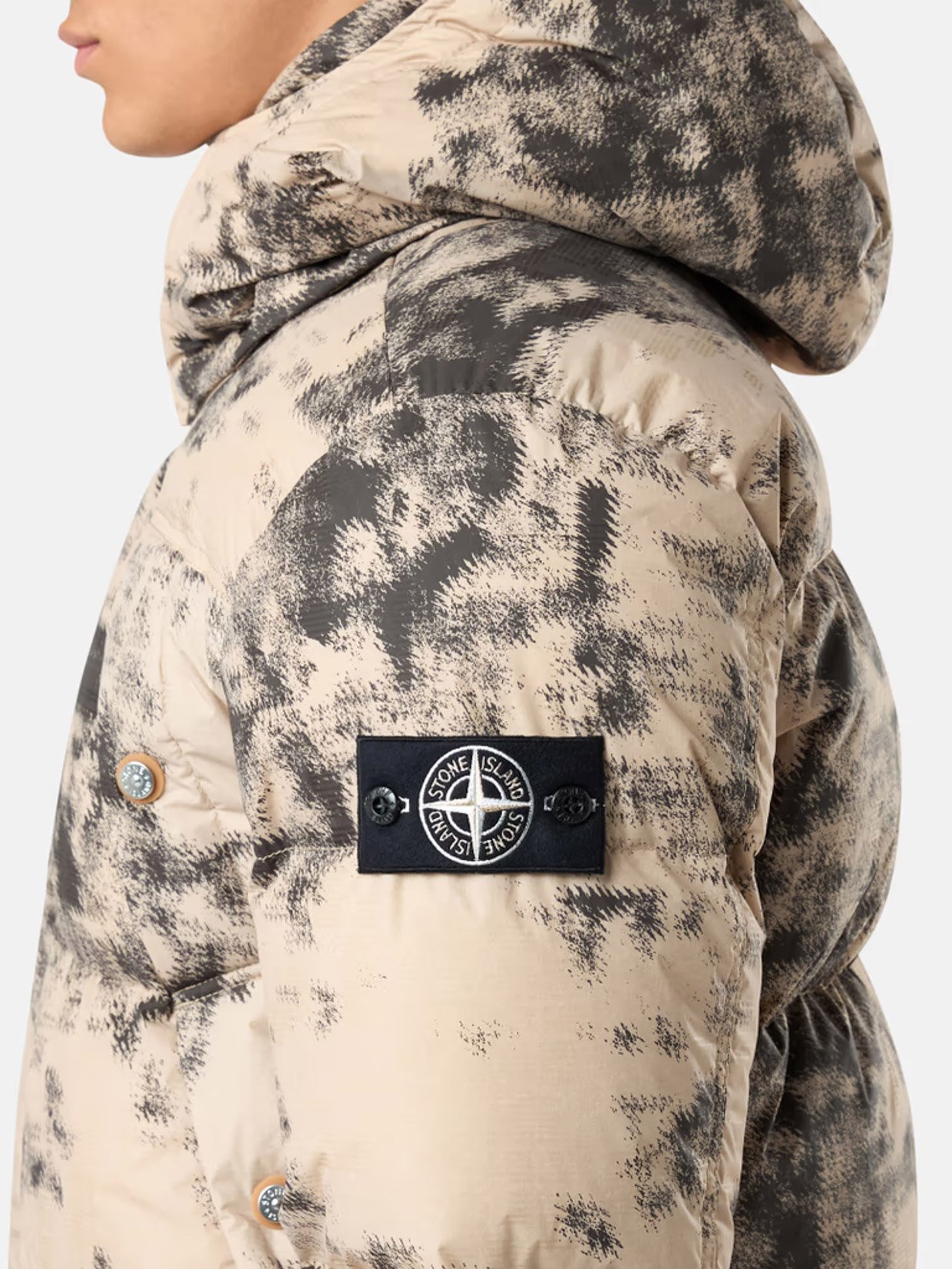 Stone Island Earth Mapping Camouflage Ice Jacket