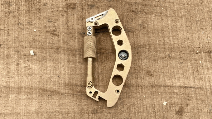 AX02 Brass Alloy Carabiner Multitool