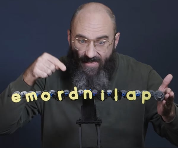 Vsauce’s Emordnilap Machine Reverses Palindromes and Other Words