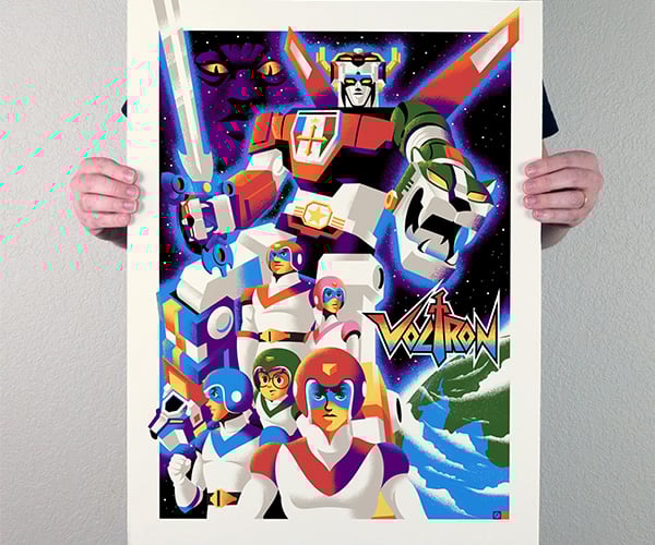Voltron Art Poster