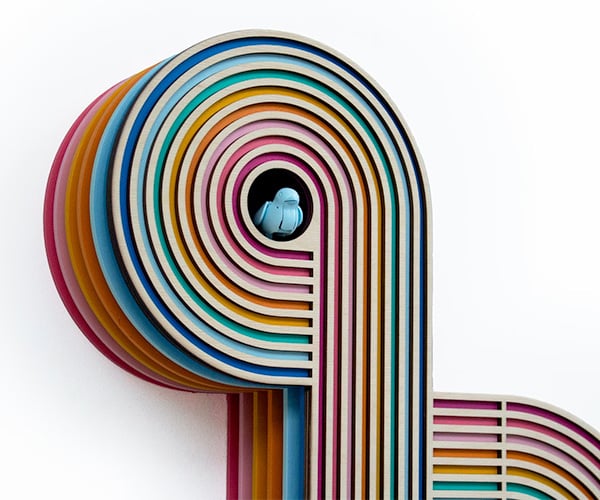 Woodmess Modern Layered Cuckoo Clocks