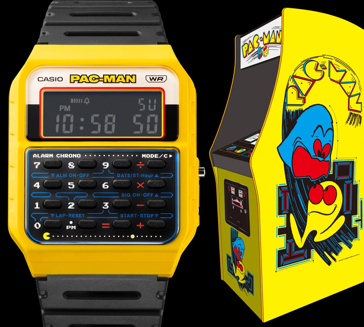 Casio x PAC-MAN Calculator Watch