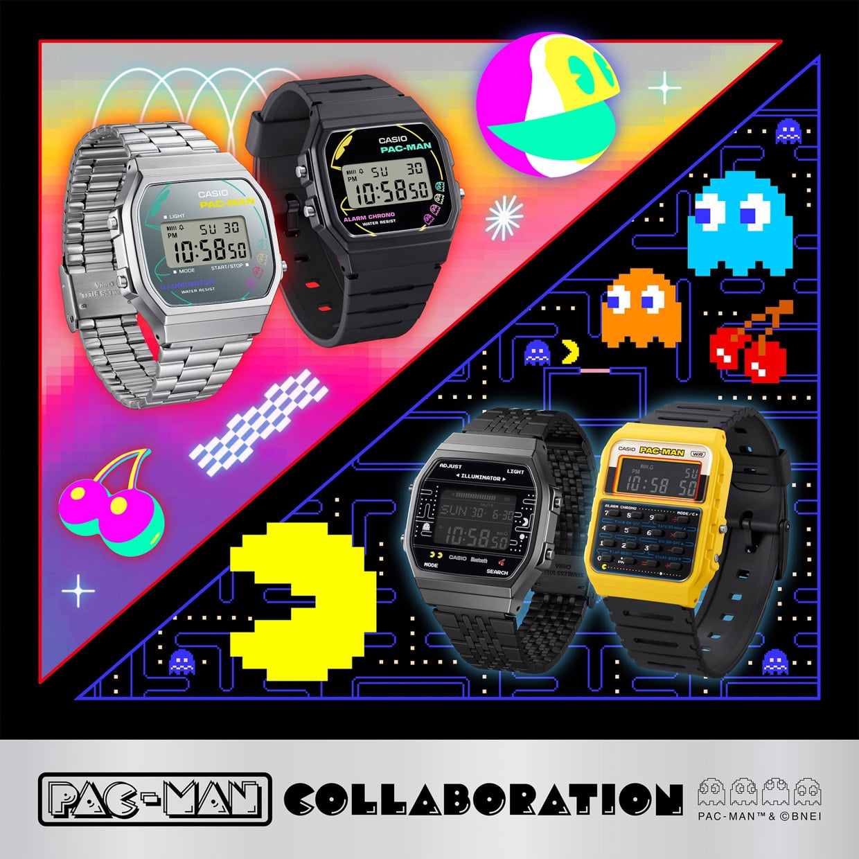 Casio x PAC-MAN Calculator Watch