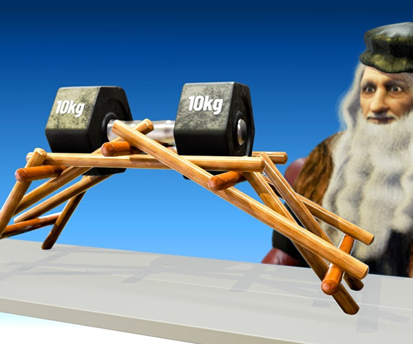 How da Vinci’s Self-Supporting Bridge Works