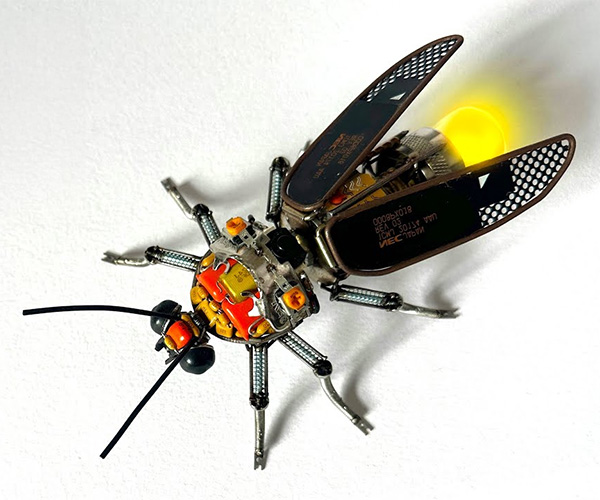 Making a Light-up Firefly from Electronic Waste