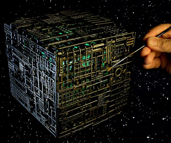 Making a Borg Cube Lamp