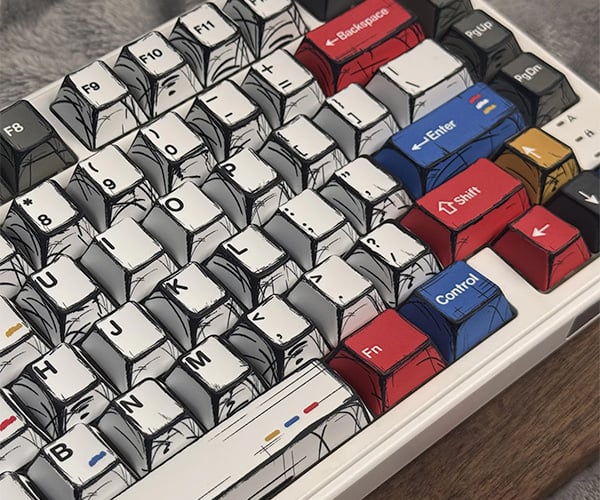 These Keycaps Look Like Comic Book Art