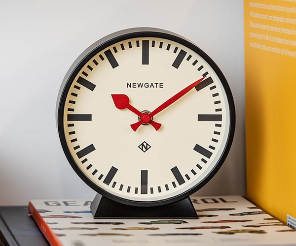 M Mantel Railway Clock