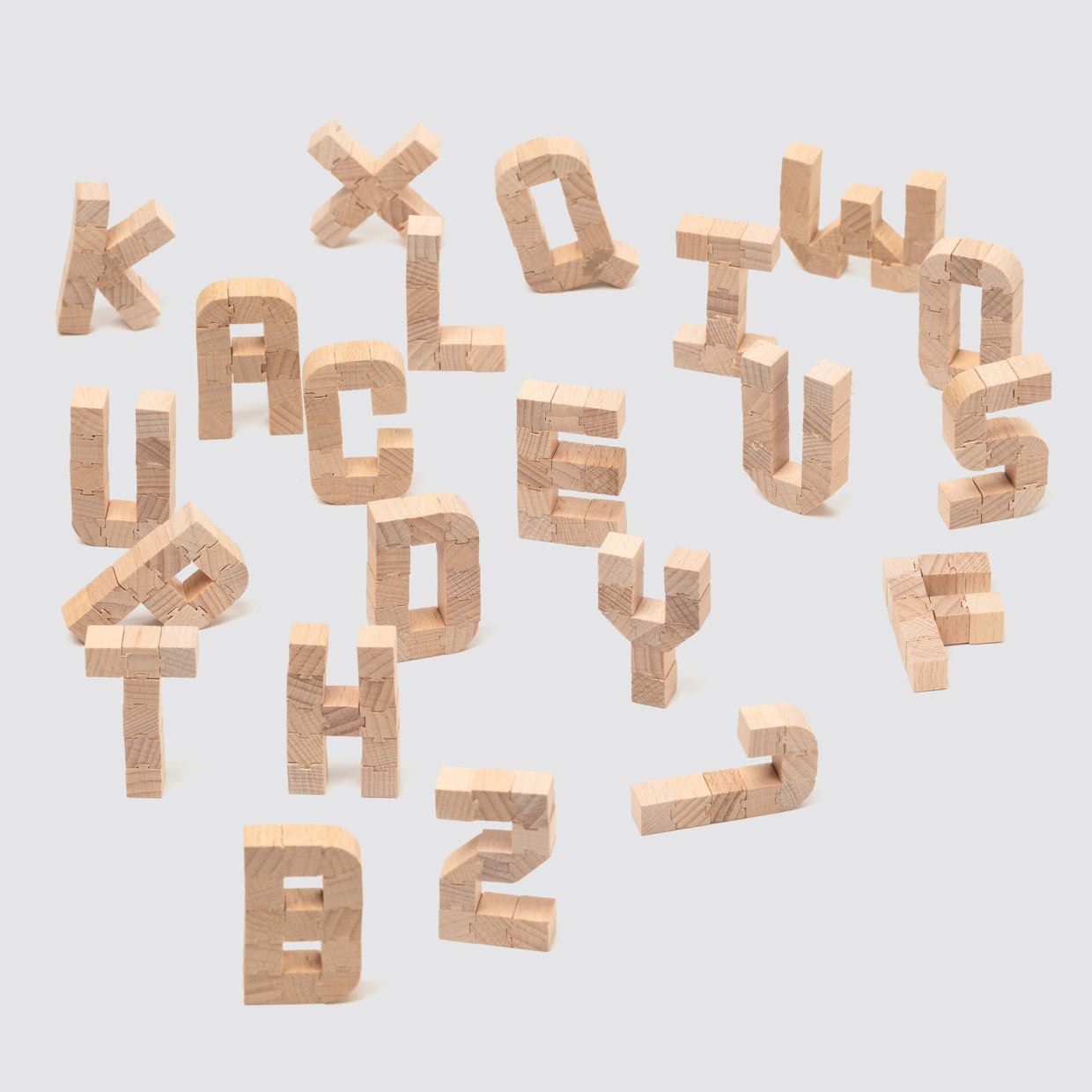 Wooobe Building Blocks Hold Together with Dovetail Joints
