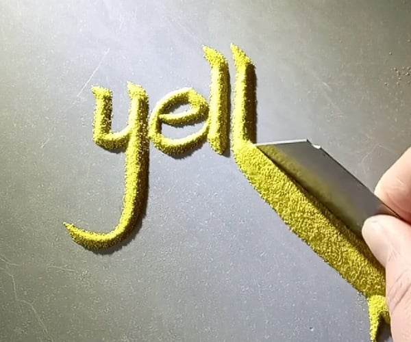 Writing with Sand