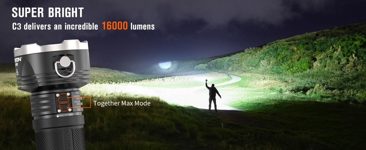 Nicron B400 High-Output Flashlight