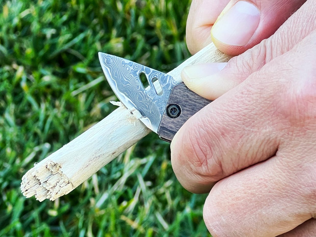 Edge & Pop Damascus Pocket Knife