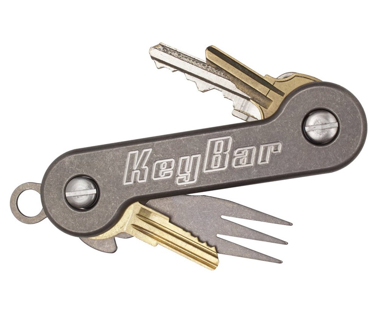 KEYBAR Inlay titanium OD green black washed 検) EDC キー