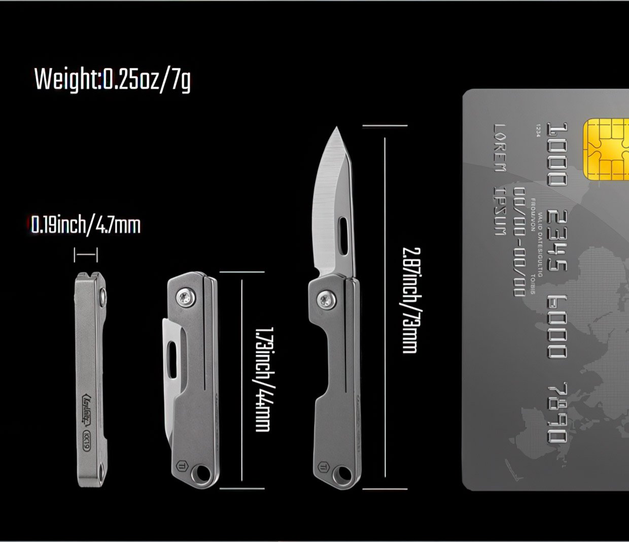 KeyUnity KK19 Titanium Mini Knife
