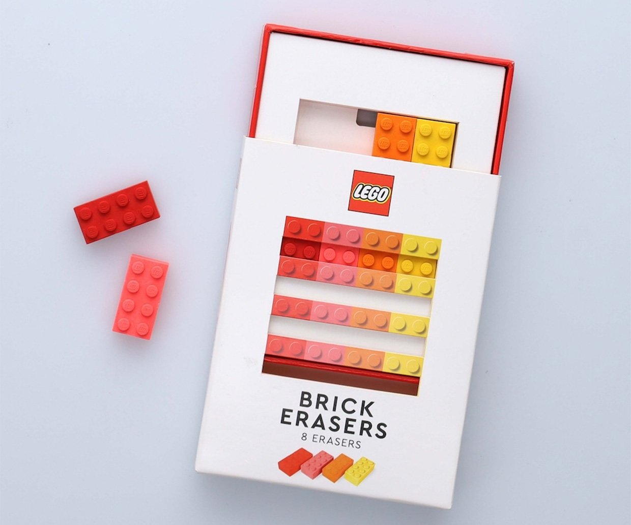 Multicolor LEGO Brick Erasers