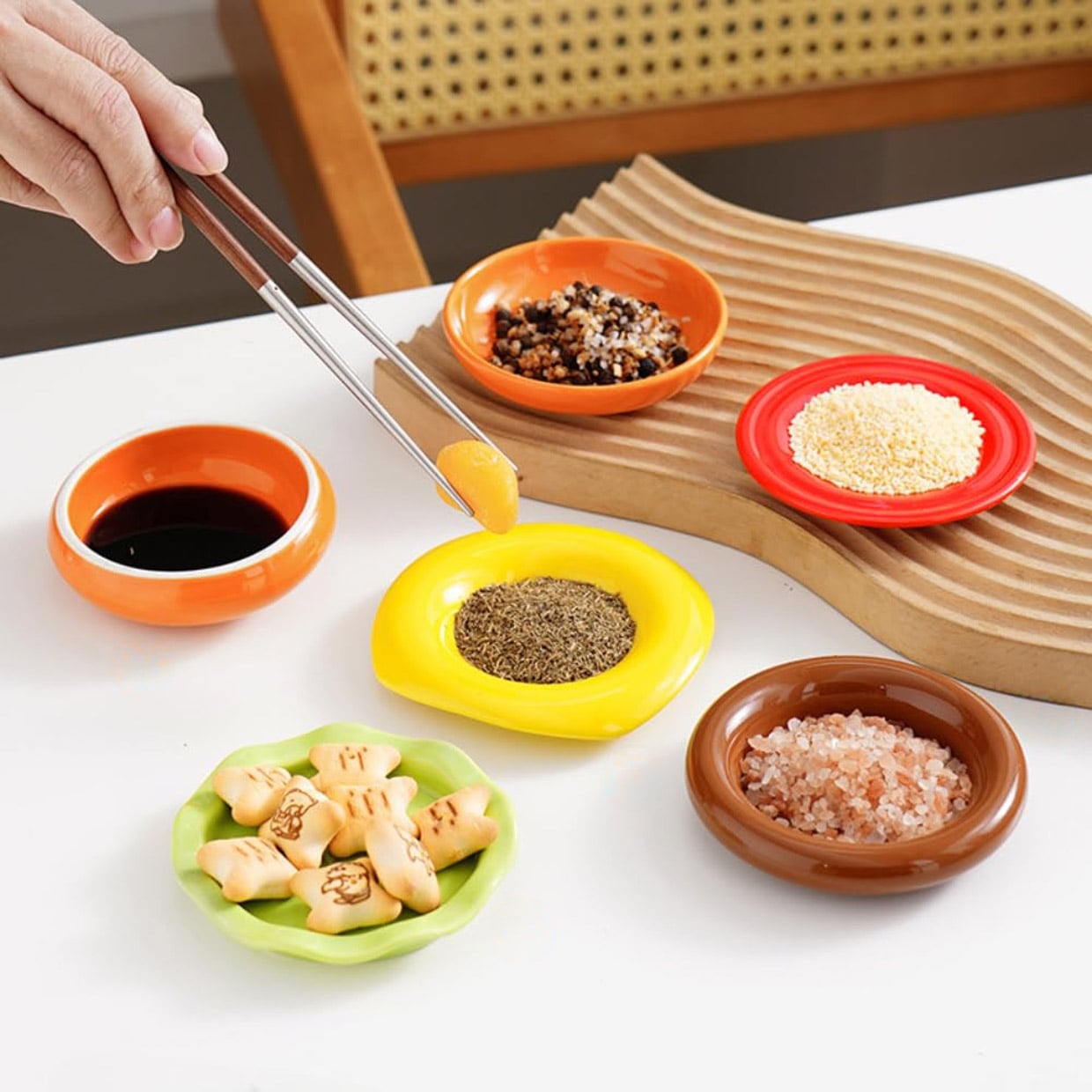 Cheeseburger Stackable Snack Plates