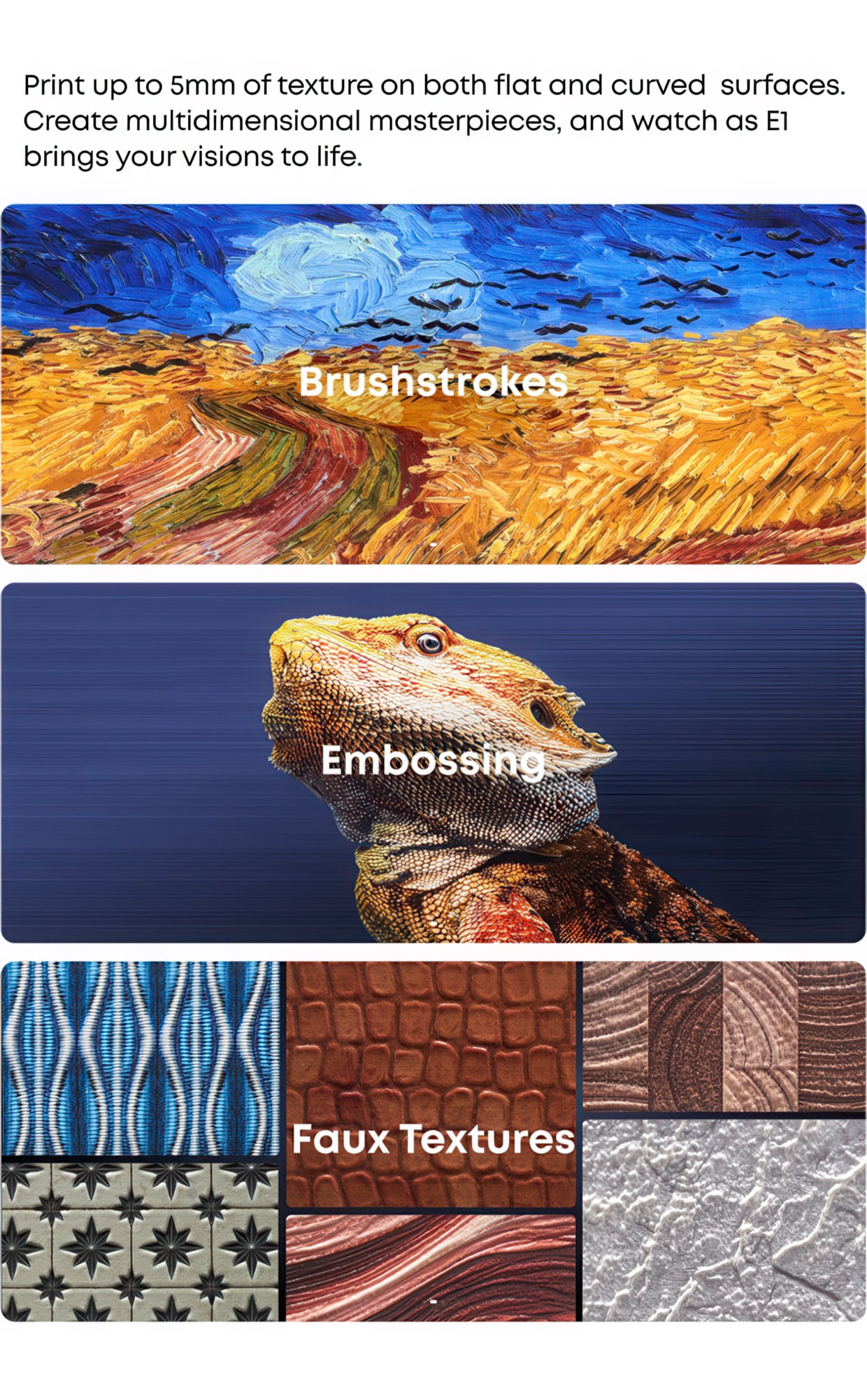 eufyMake E1 3D Texture UV Printer