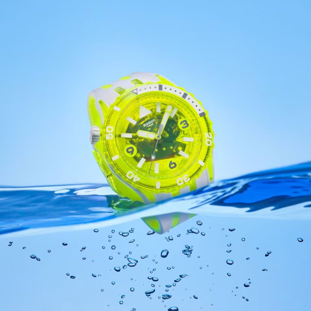 Swatch Scubaqua Egg Yolk Dive Watch